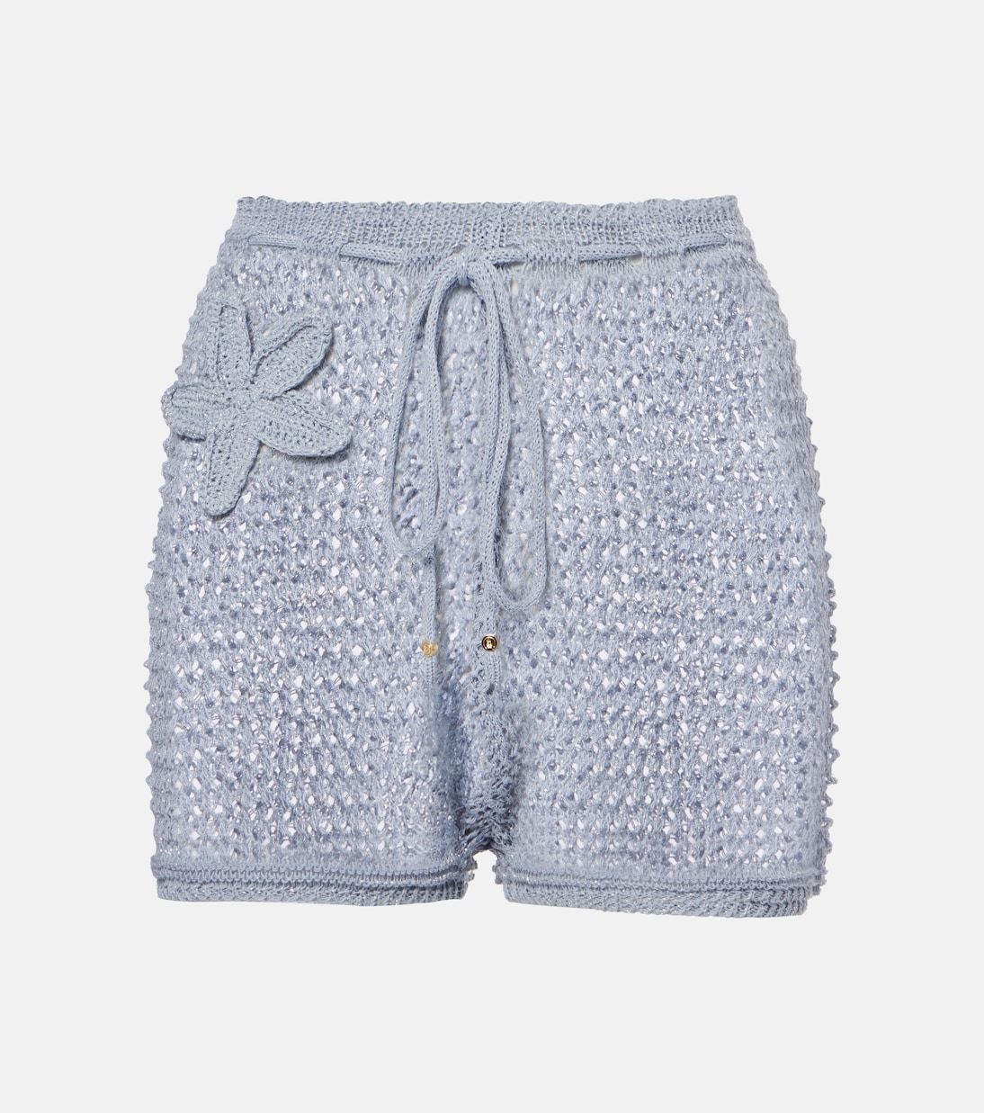 

Шорты Zorya с открытой вязкой из ламе Bananhot, Knitted Popsicle