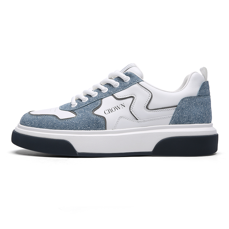 

Кроссовки Low-Top Skateboard Shoes Men's CROWN, белый/синий