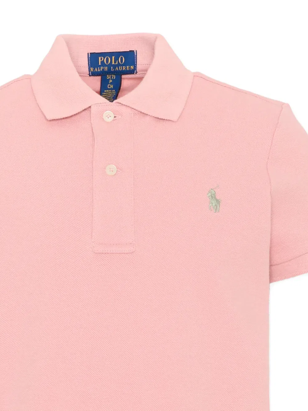 Платье из плиссированного пике Polo Ralph Lauren Kids, розовый — фото 3