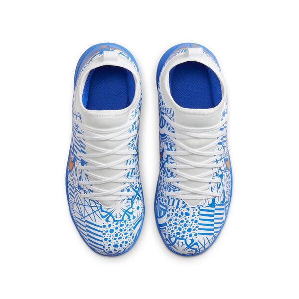 Кроссовки mercurial superfly 9 academy cr7 tf Nike, белый — фото 4