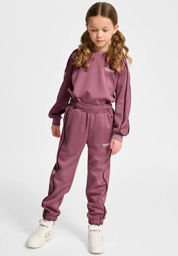 Брюки спортивного костюма jr interlock с регулируемой застежкой Hummel, Wistful Mauve
