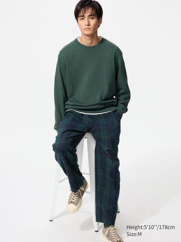 

Фланелевые брюки Easy в клетку Uniqlo, 59 dark green