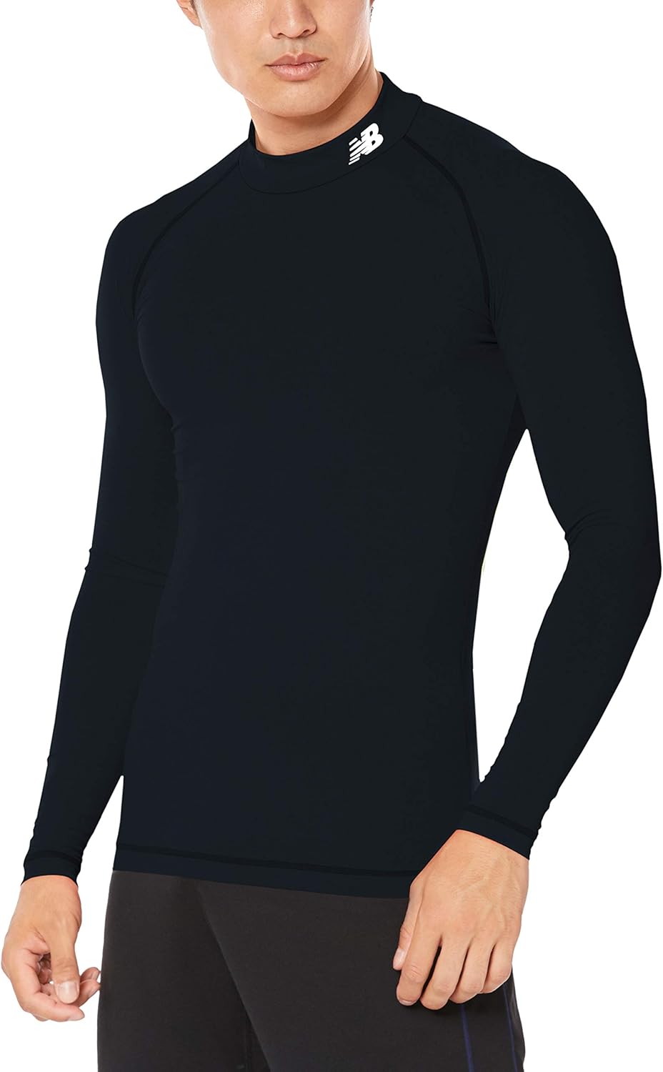 

Мужская эластичная футболка New Balance (JMTF7380) с длинным рукавом, быстросохнущая, для футбола/гольфа, черный