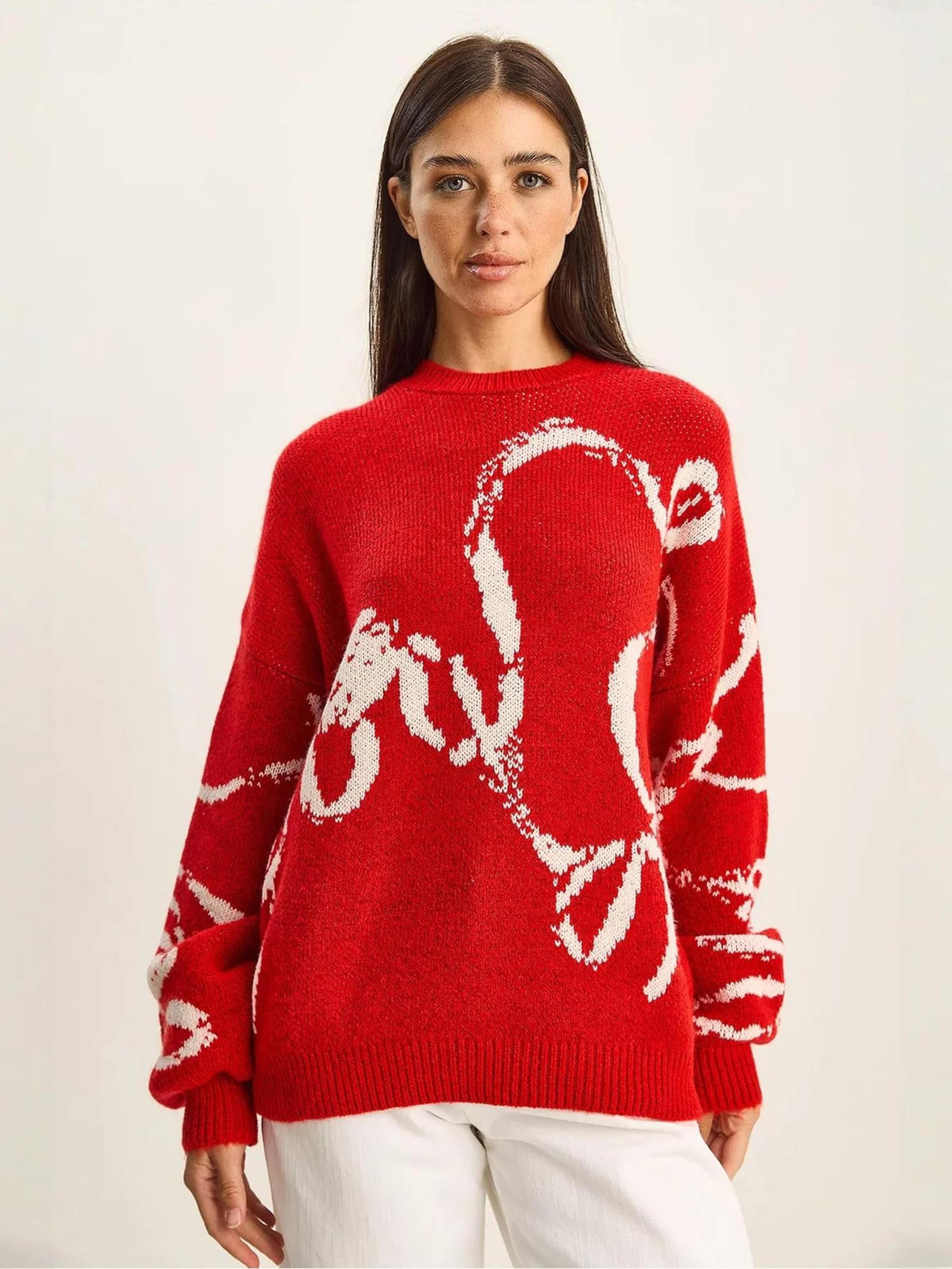 

Bianco Lucci Свитер красного цвета