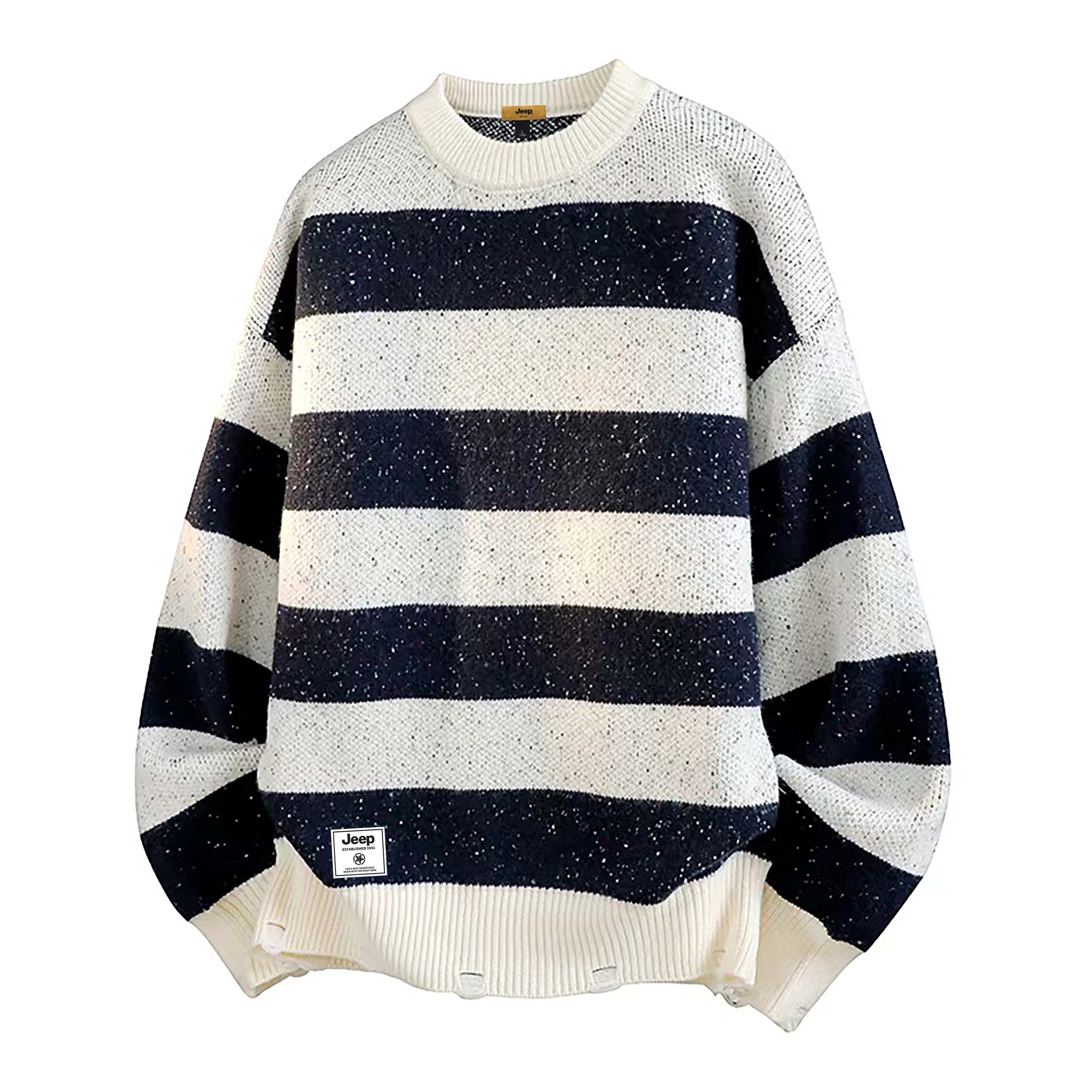 

Свитер Unisex Crew Neck Moderate Others Jeep, экрю