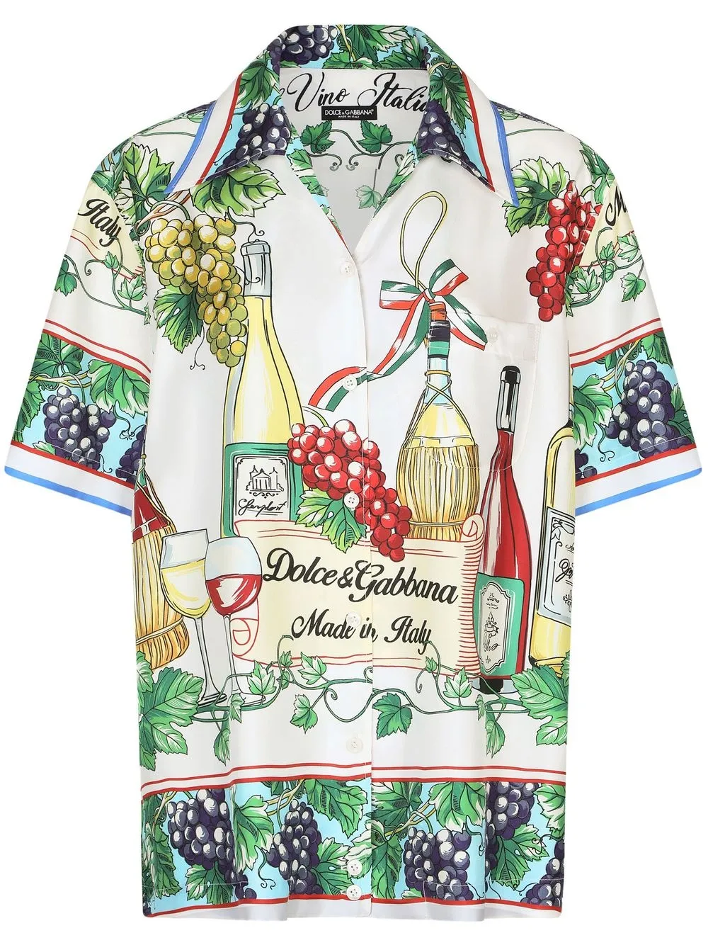 

Рубашка с графичным принтом DOLCE & GABBANA, белый