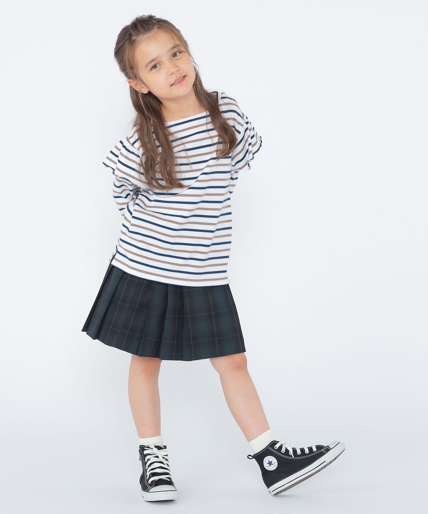 Детская футболка с длинными рукавами и оборками, размер 100-130 см SHIPS KIDS, Off white — фото 4