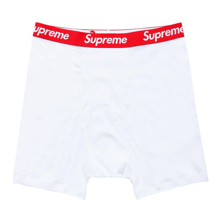 

Боксеры Supreme x Hanes Boxer Briefs (4 Pack), White