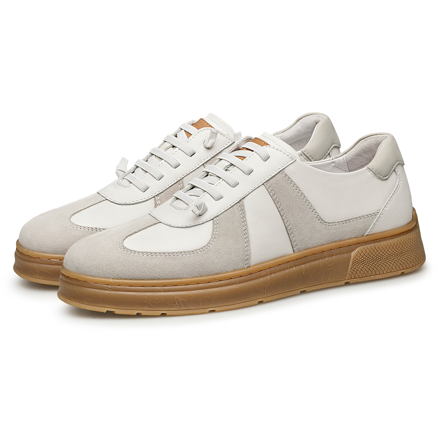 ZRO Мужские лоу-топ скейтборд кроссовки белый хаки, цвет White Khaki — фото 4