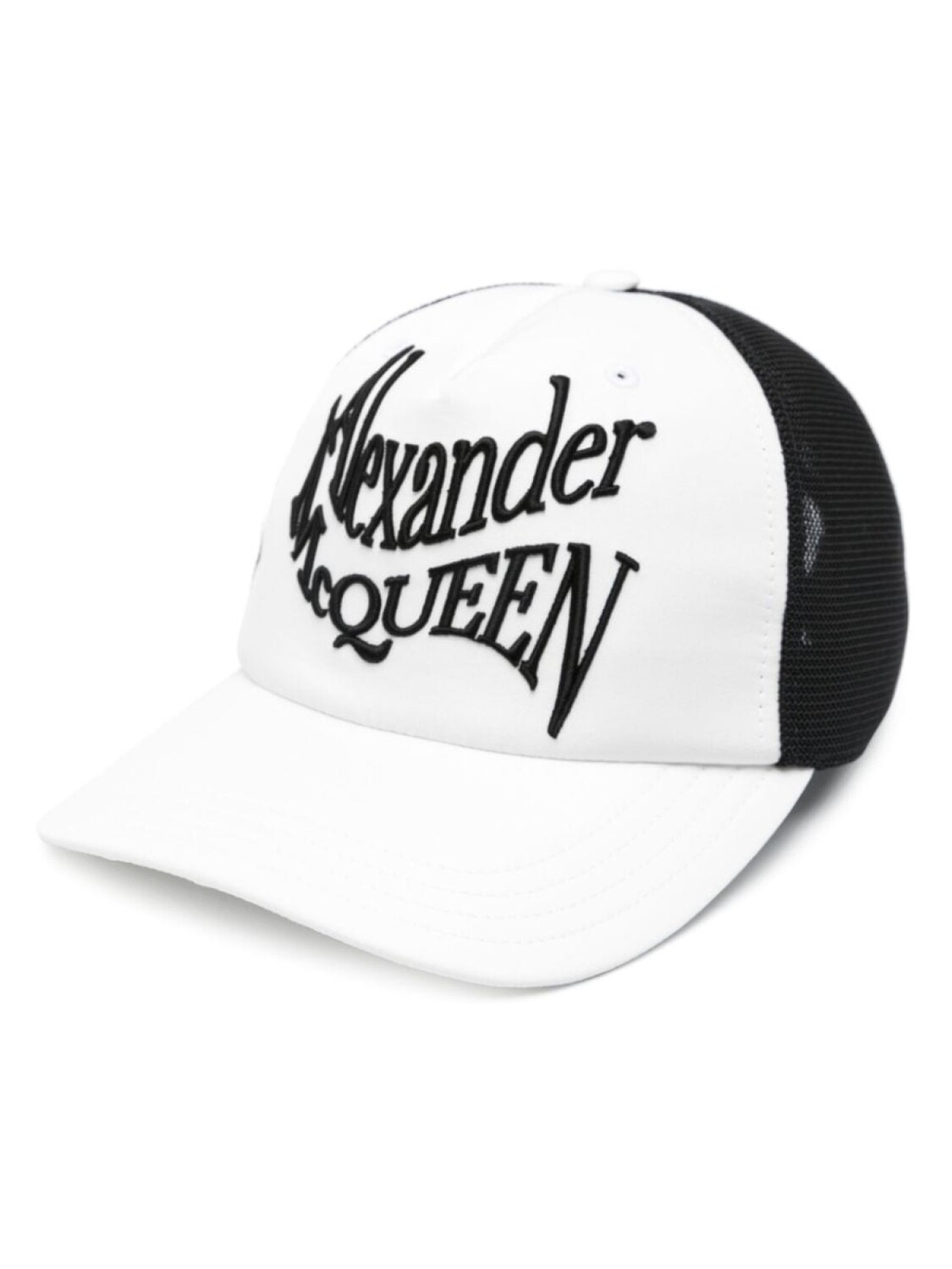 

Alexander McQueen кепка с вышитым логотипом, белый