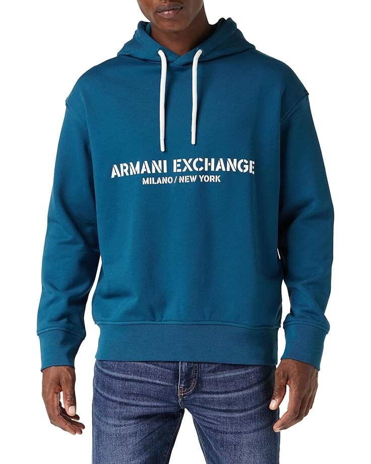 

Худи Armani Exchange MI NY '91, цвет Legion Blue