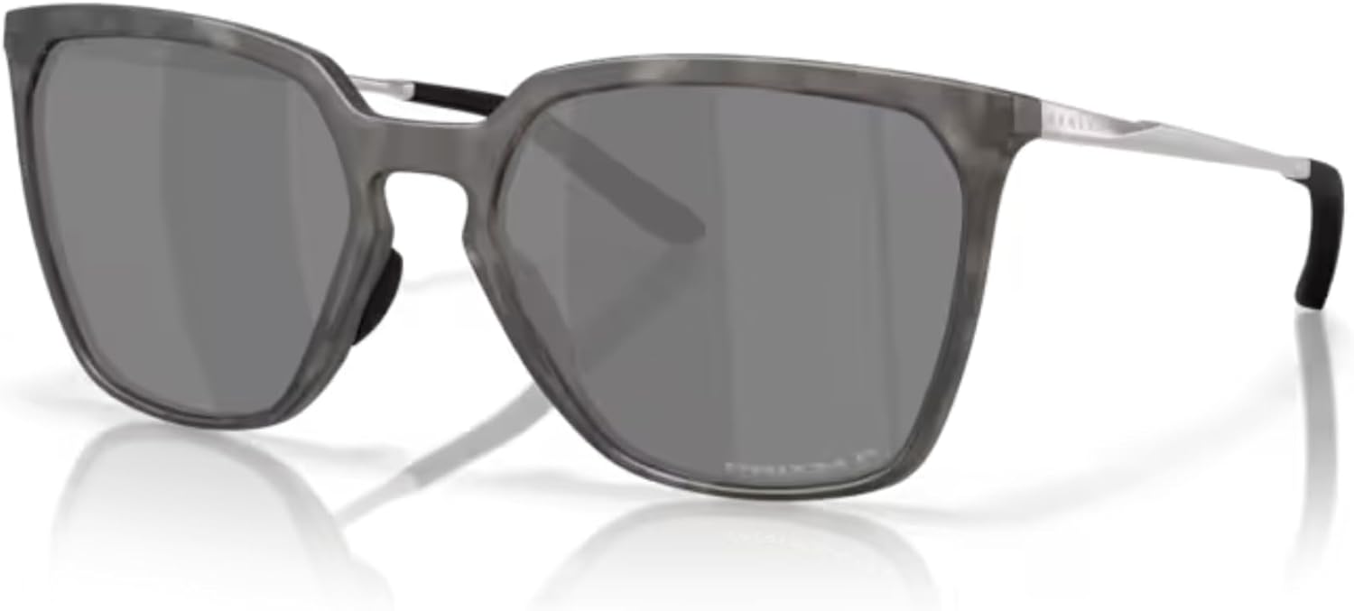 

Солнцезащитные очки Oakley Sielo SQ OO9480 прямоугольной формы для женщин + комплект аксессуаров: ремешок и чехол из микрофибры, Matte Black Tortoise / Prizm Black Polarized