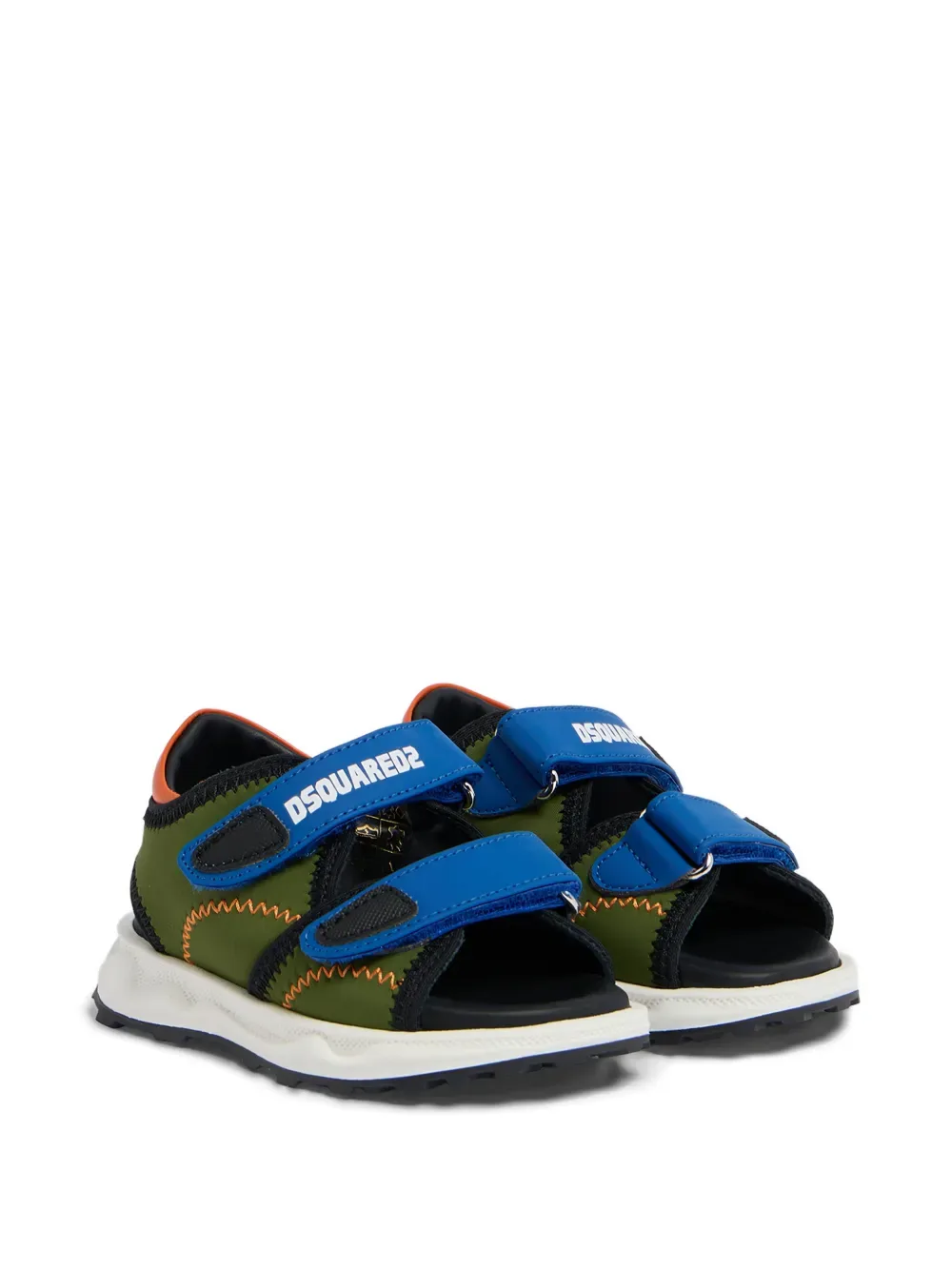 Босоножки с логотипом DSQUARED2 KIDS, зеленый