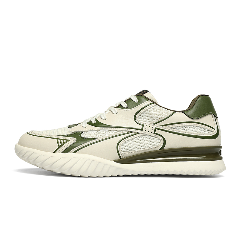 

Низкие повседневные туфли мужские CROWN, White Green