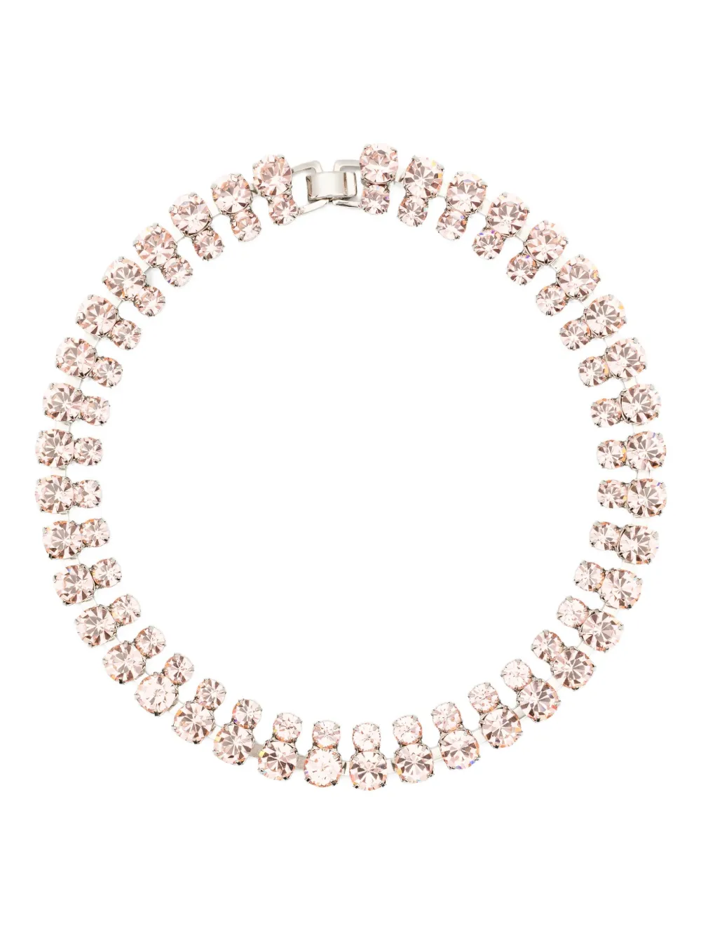 

Двурядное ожерелье с кристаллами Helene Zubeldia, розовый