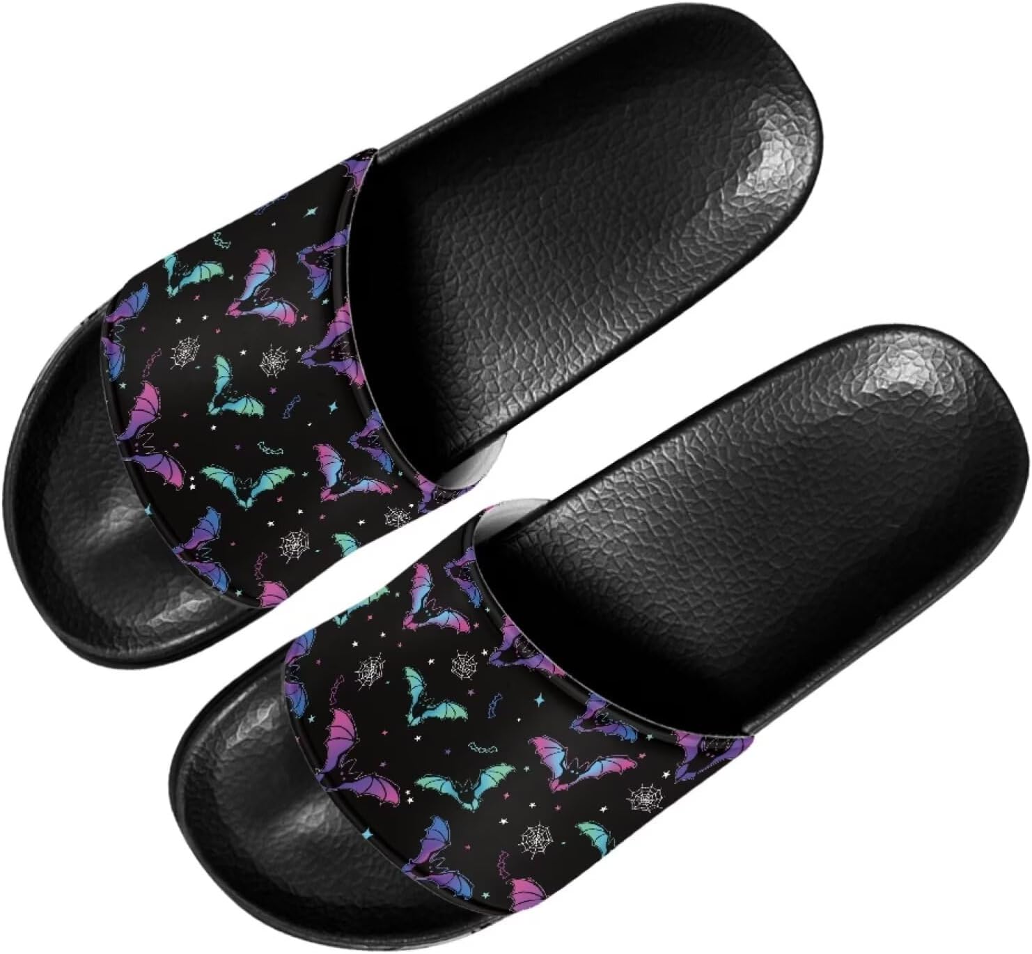 

Женские сандалии Forchrinse Sunflower Bee, повседневные слайд-сандалии, легкие тапочки для душа, дома и на пляже, Colorful Bat