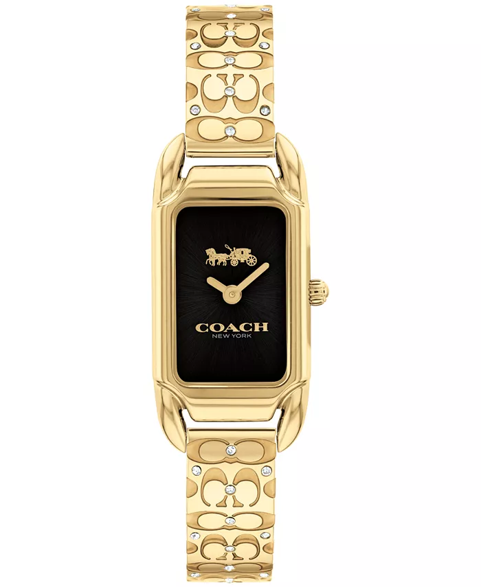 

Женские часы-браслет Cadie из нержавеющей стали с золотистым покрытием, 17.5 x 28.5 мм COACH