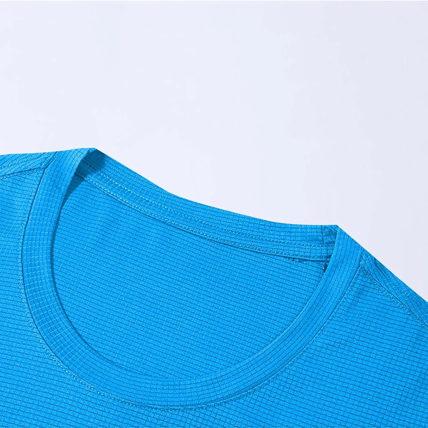 Футболка для бега Seamless Slim Fit Sky Blue — фото 4