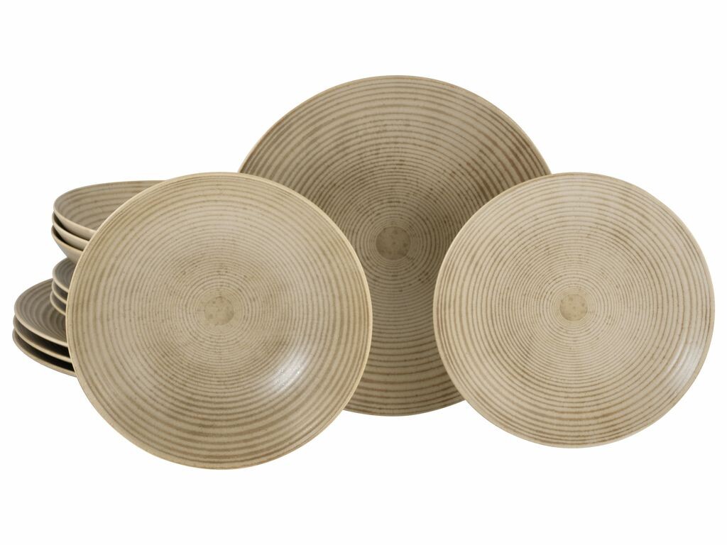 

CreaTable, 21388, Catania Sand, набор тарелок, 12 предметов, керамика, бежевый