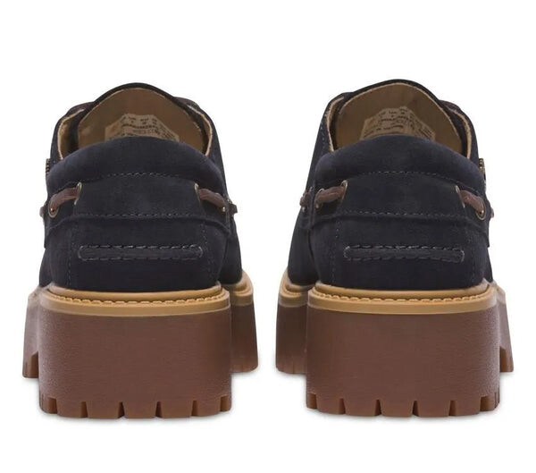 Кроссовки c.f. stead indigo suede stone street platform boat shoes 'dark blue suede' Timberland, синий — фото 4