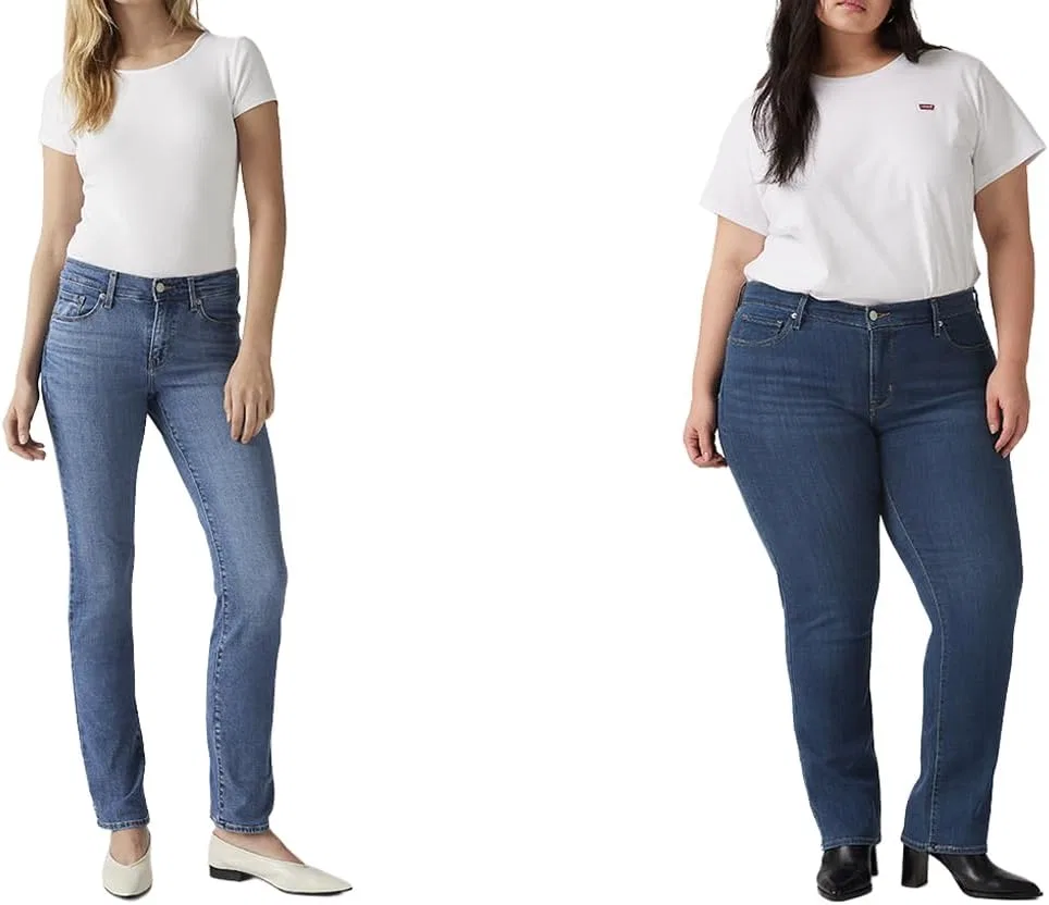 Женские джинсы Levi's Classic Straight, небесно-голубой — фото 4