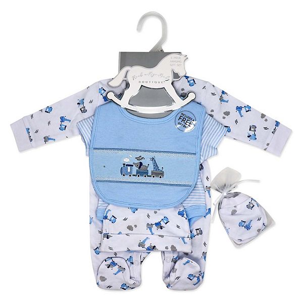 Детский набор из 5 предметов Zoo Train для мальчиков Rock A Bye Baby Boutique — фото 3