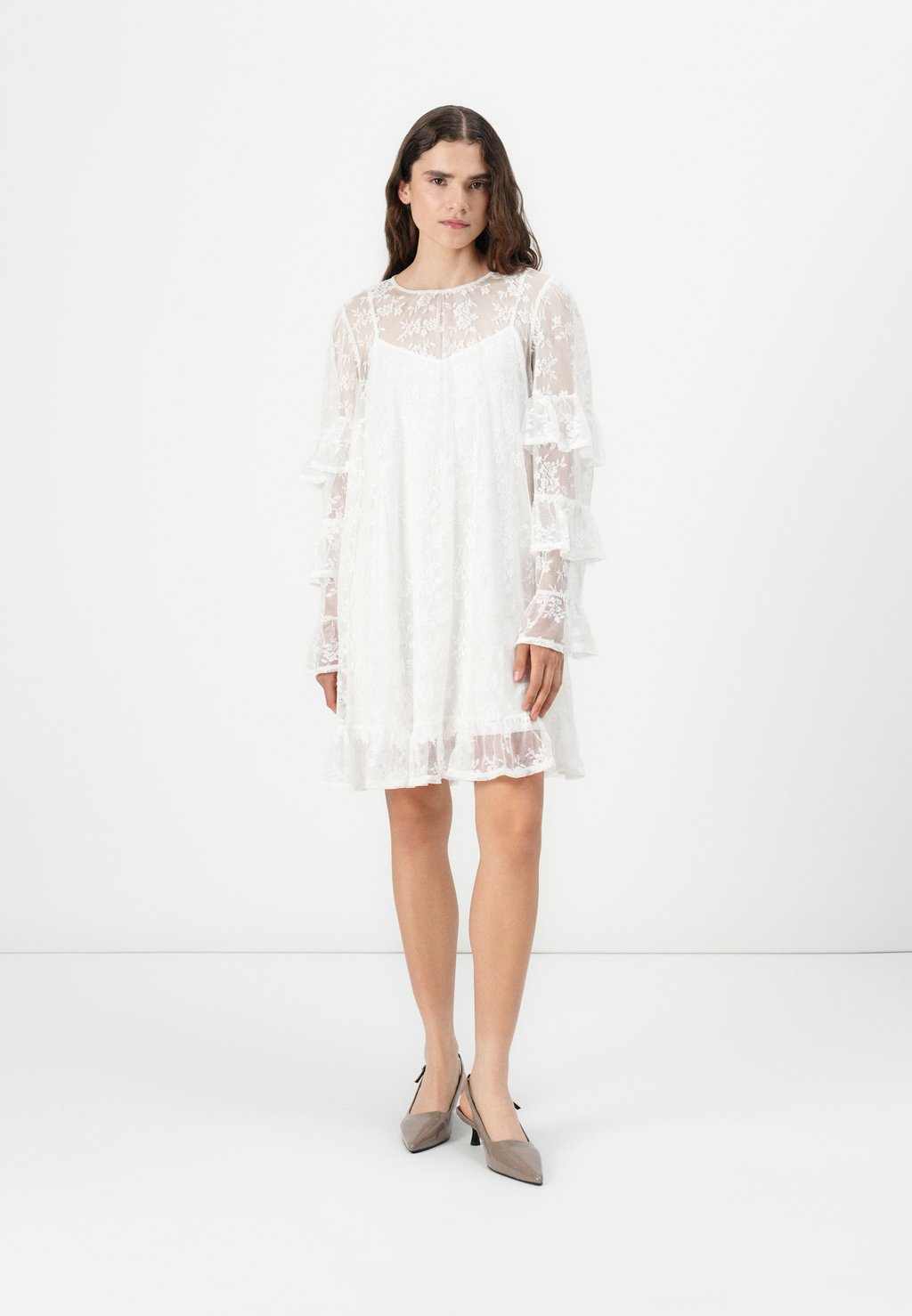 

Повседневное платье VMCELINE SHORT DRESS Vero Moda, кремовый