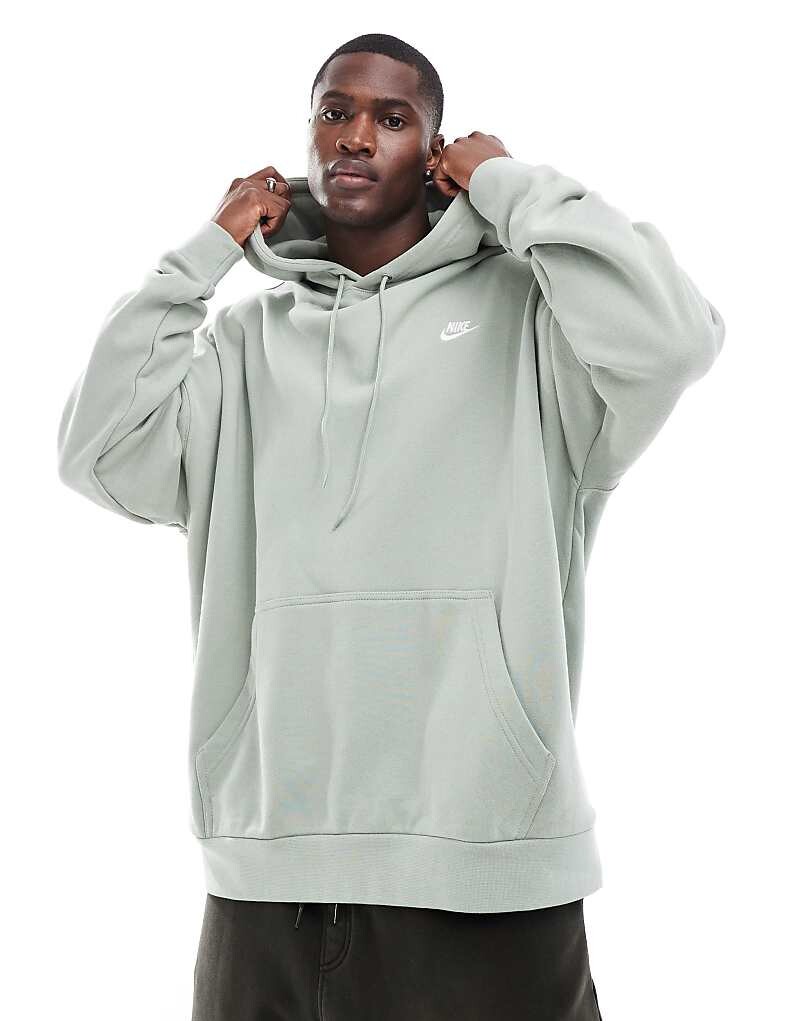 

Оливковая толстовка из френч терри оверсайз Nike Club