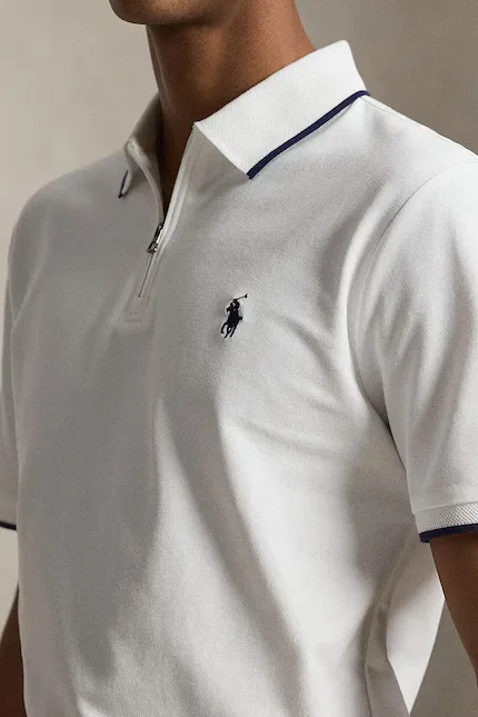 Поло из эластичного хлопка Polo Ralph Lauren, белый — фото 4