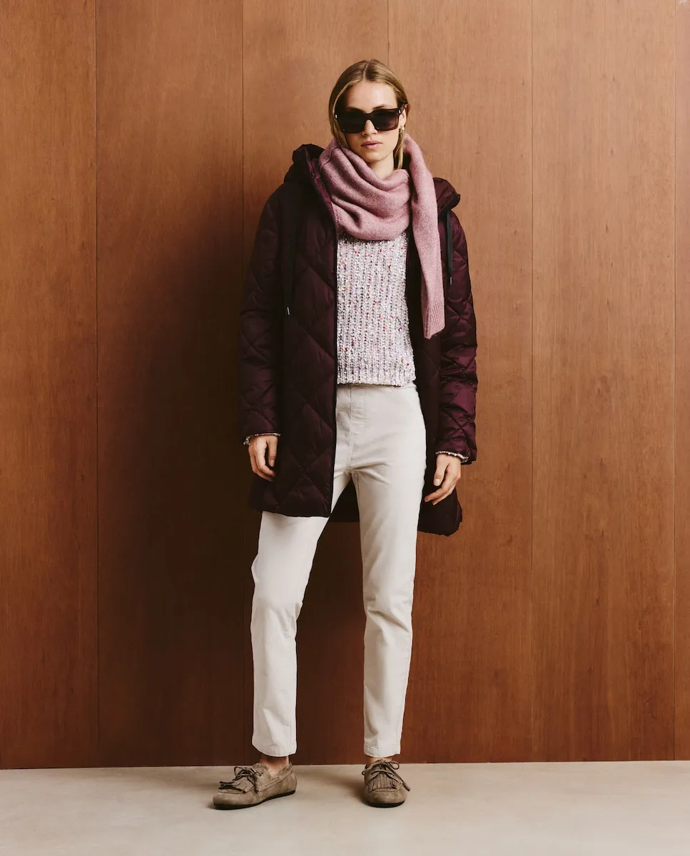 

Женский однотонный микровельветовый джегинг Southern Cotton, экрю