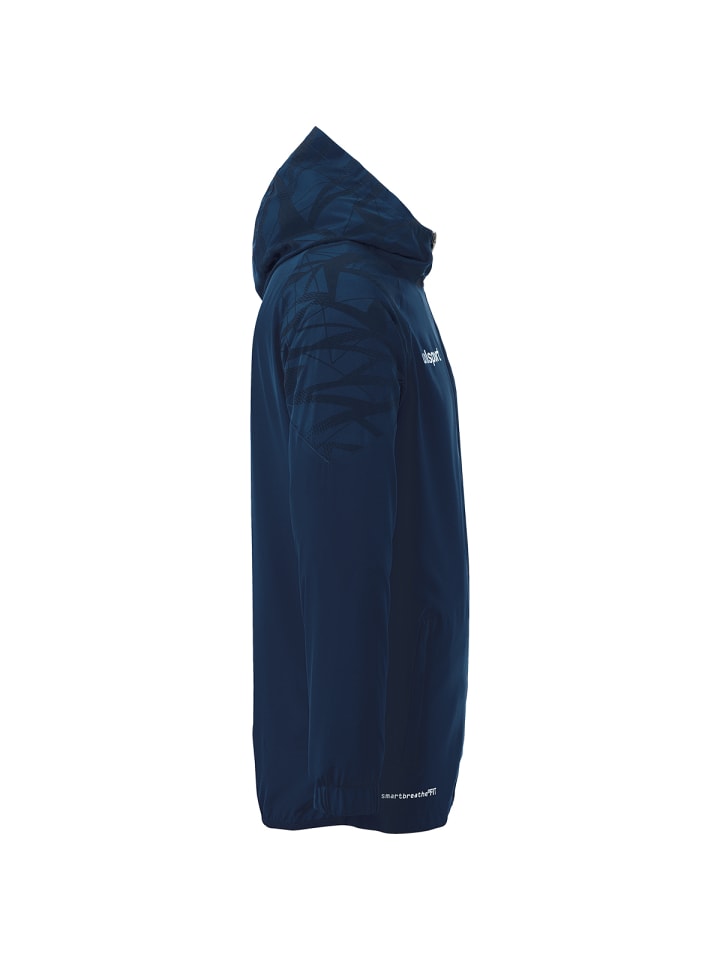 Куртка с капюшоном GOAL 25 EVO WOVEN HOOD JACKET темно-синего цвета uhlsport — фото 4