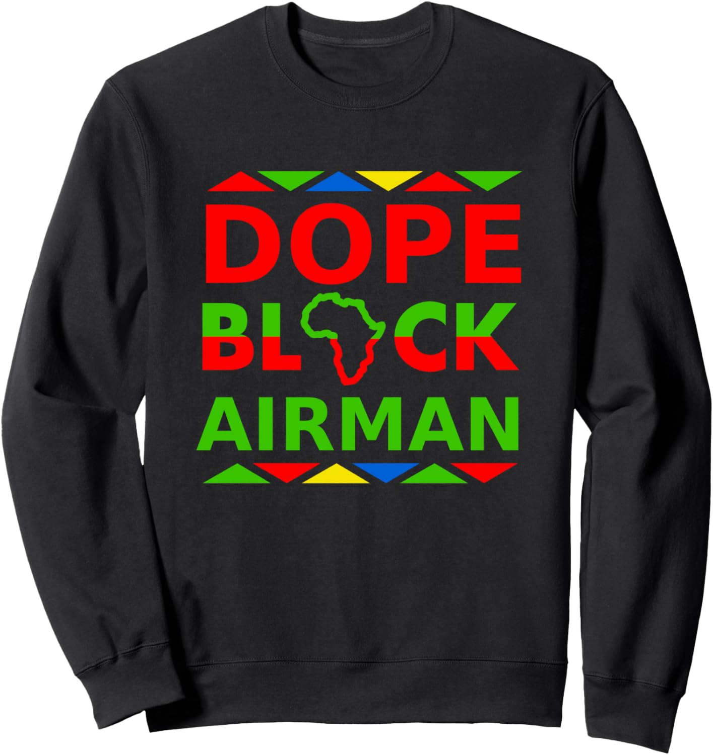 

Крутая толстовка с надписью «Гордый черный военнослужащий ВВС» Dope Black Airmens Merch
