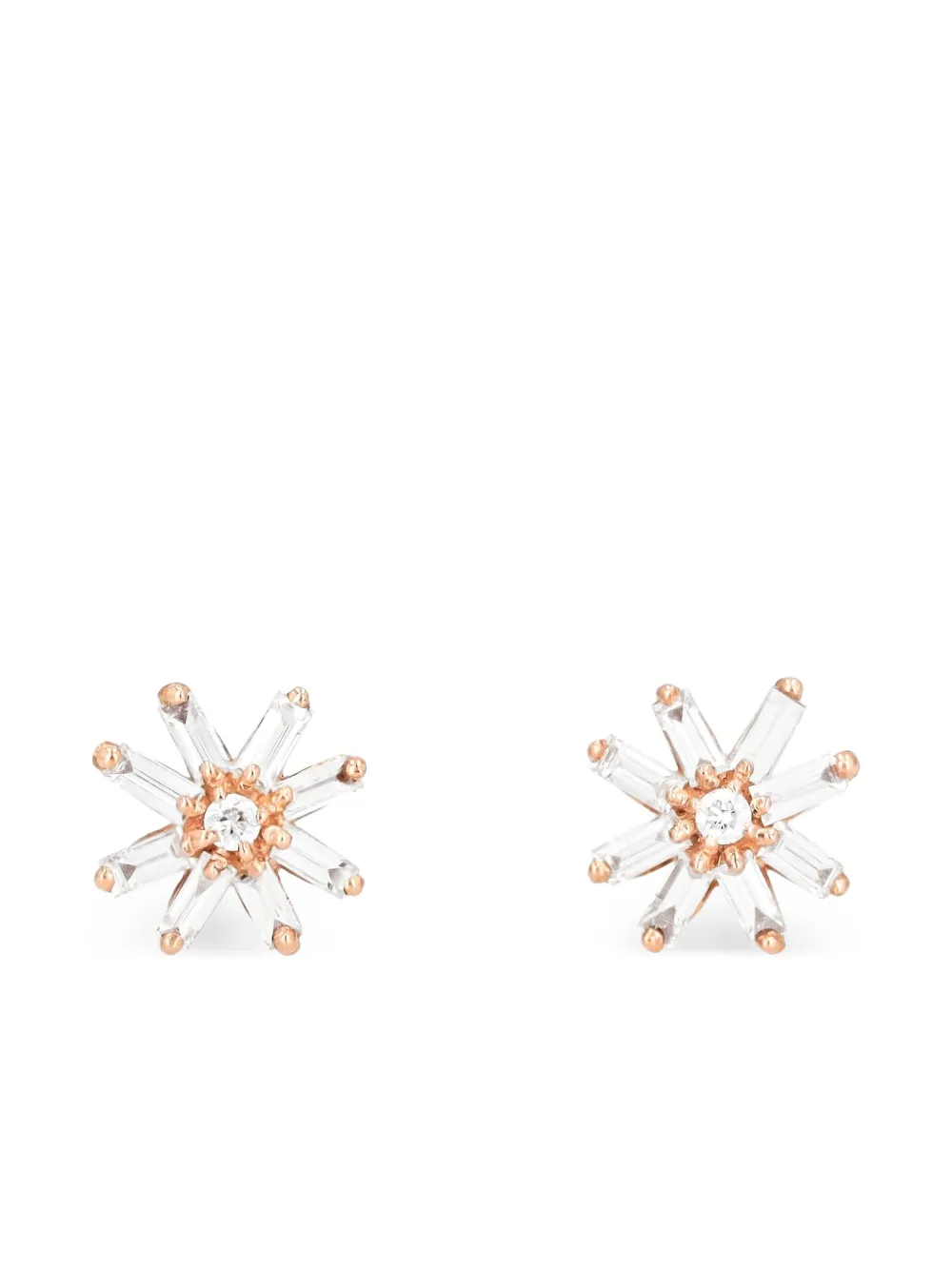 

Серьги-гвоздики Starburst из розового золота с бриллиантами Suzanne Kalan, золотой