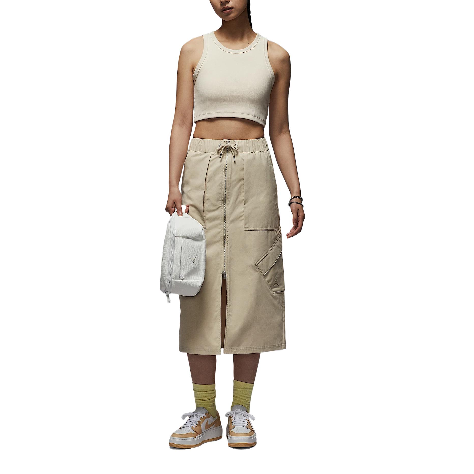 Jordan Чикаго Casual длинная юбка Women's Rattan Yellow — фото 4