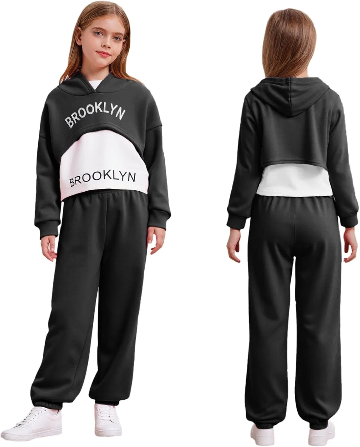 Детский спортивный костюм из 3 предметов YiZYiF, Black