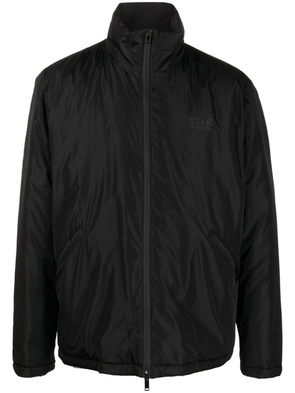 

Golden Goose пуховик с логотипом, черный