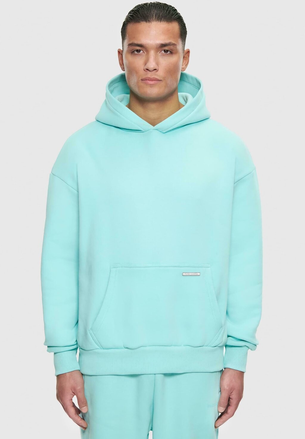 

Толстовка BAZIX REPUBLIQ SUPER HEAVY BLANK Dropsize, цвет tiffany