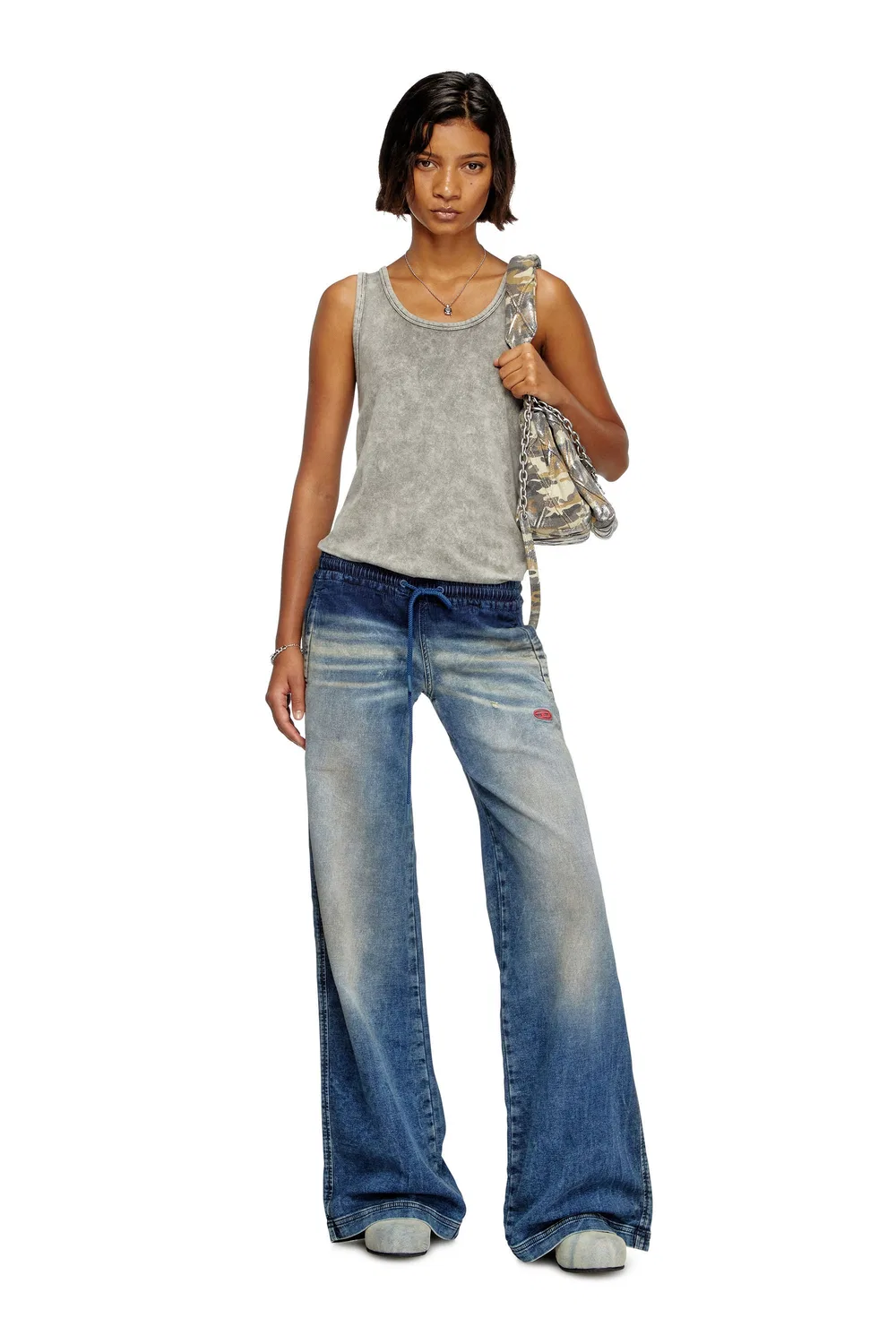 Женские джинсовые брюки-джоггеры 2078 D-AINTY JOGG Diesel, blue — фото 4