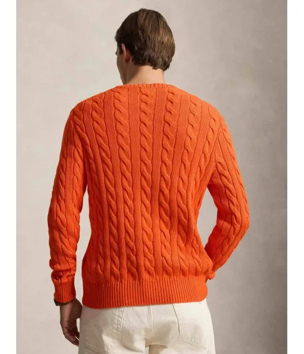 Свитер regular fit Polo Ralph Lauren, оранжевый — фото 3