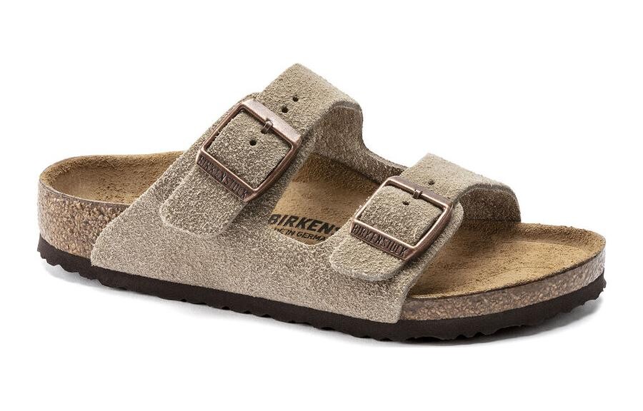 Детские шлепанцы Arizona с открытым носком Birkenstock, коричневый — фото 2