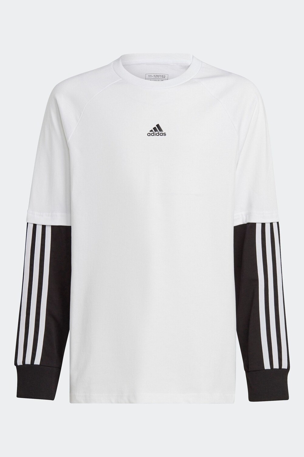 

Детский топ с длинными рукавами Street Jam 2 в 1 Adidas, белый