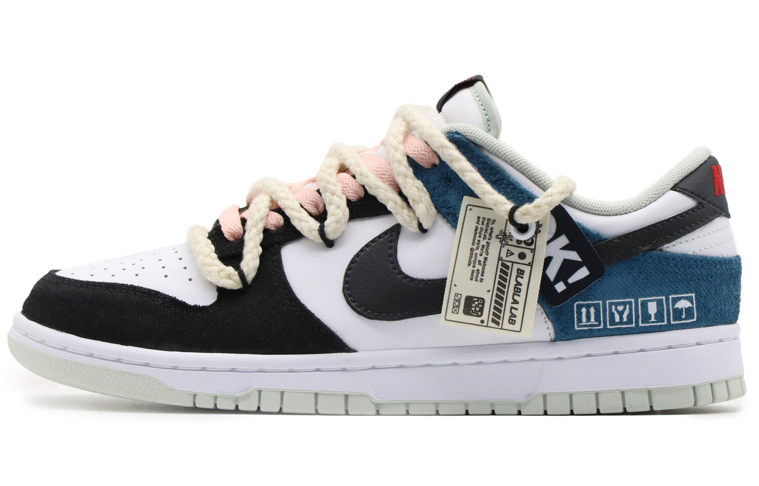 

Кроссовки Nike Dunk Skateboard Shoes Men Low-Top Black Blue