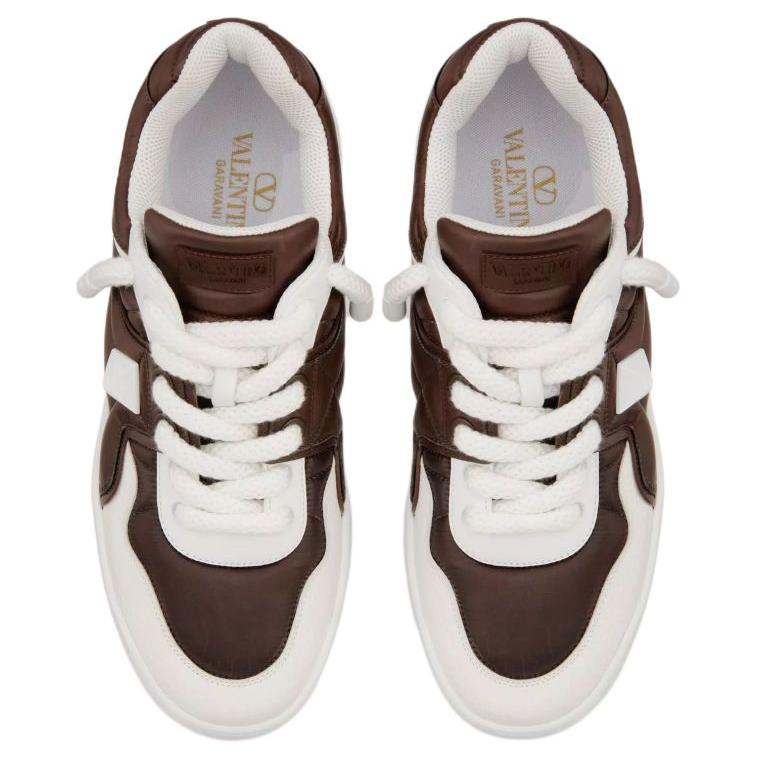 Valentino Кроссовки One Stud Low top Skateboard для мужчин, коричневые — фото 4