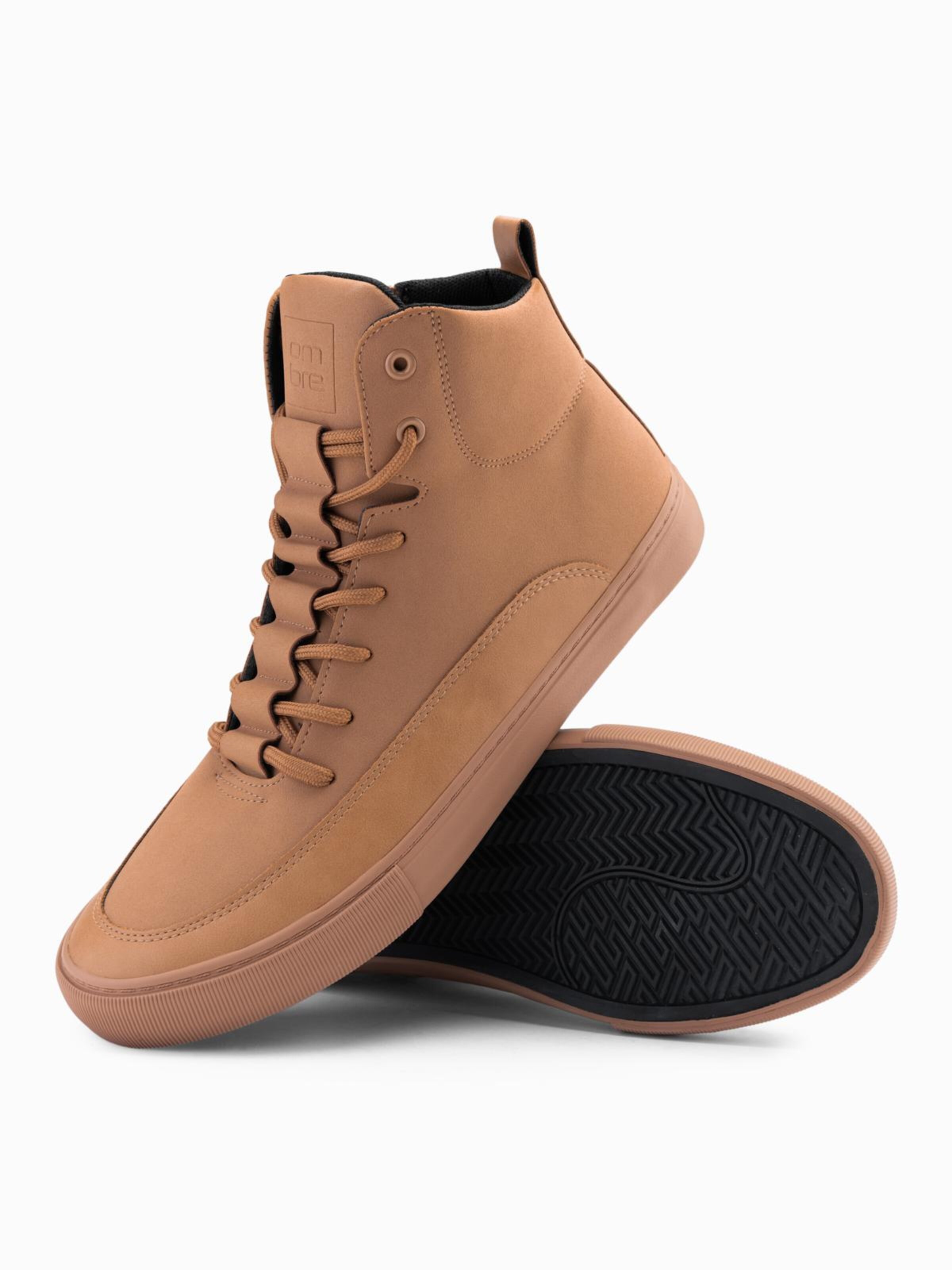 Ombre Кроссовки High-Top 'Fosh-0176' в цвете Cognac — фото 2