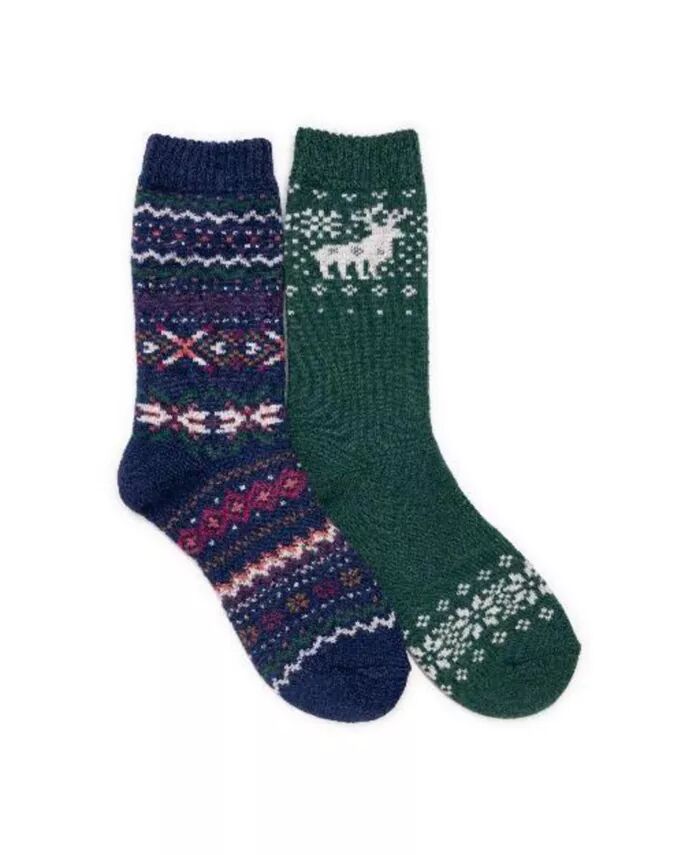 

Женские шерстяные носки, 2 пары MUK LUKS, мультиколор