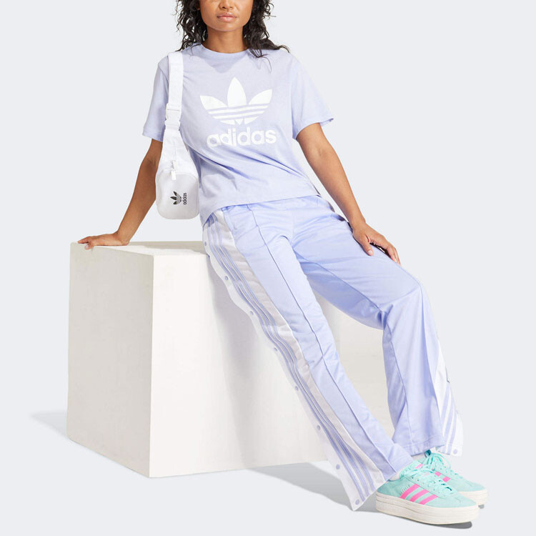 Футболка Adicolor женская фиолетовая Adidas Originals — фото 4