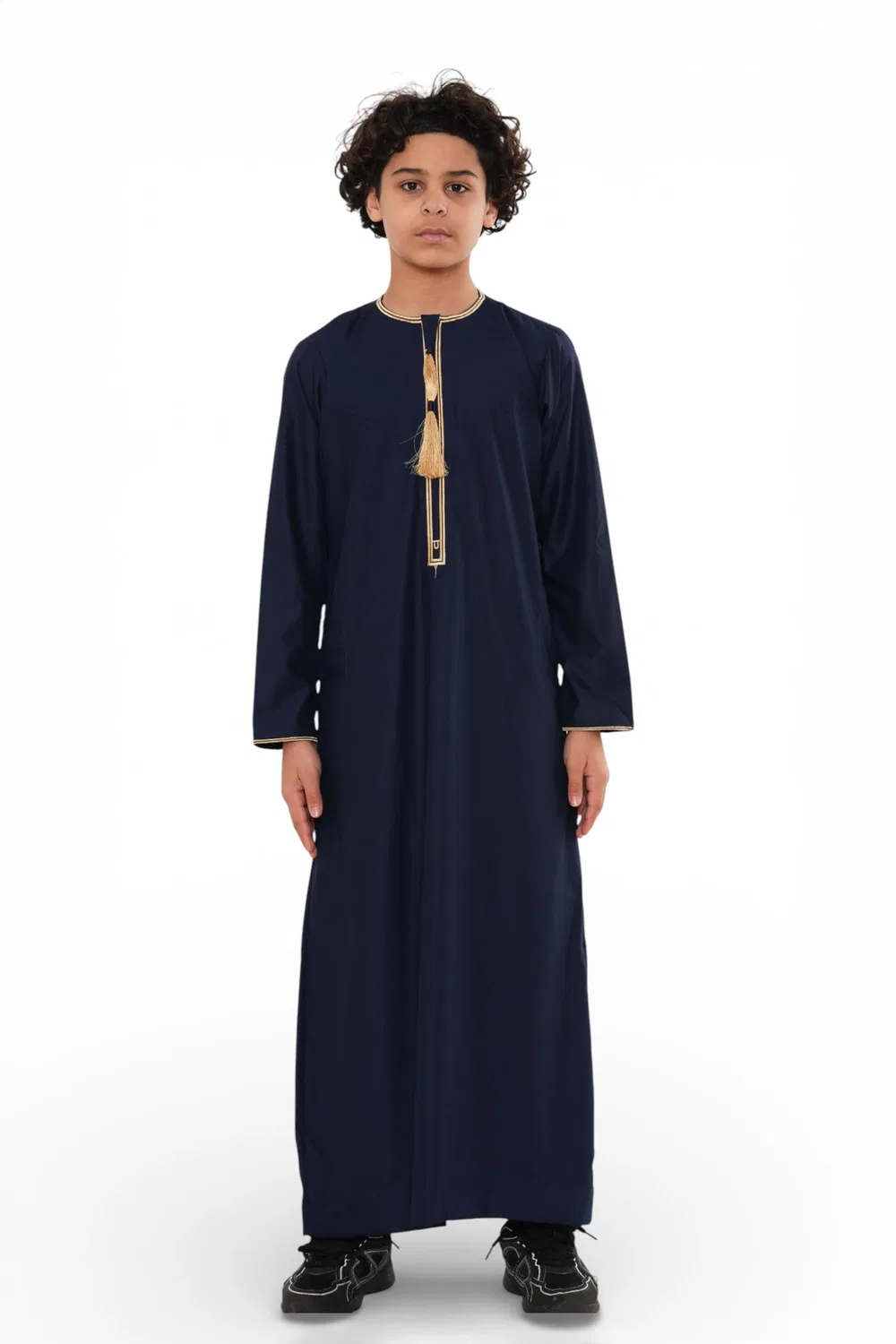 Arabic Thobes Детский халат для мальчиков в Рамадан, темно-синий, марокканский халат Тобе, Эмиратский Ид Джубба - TT-003