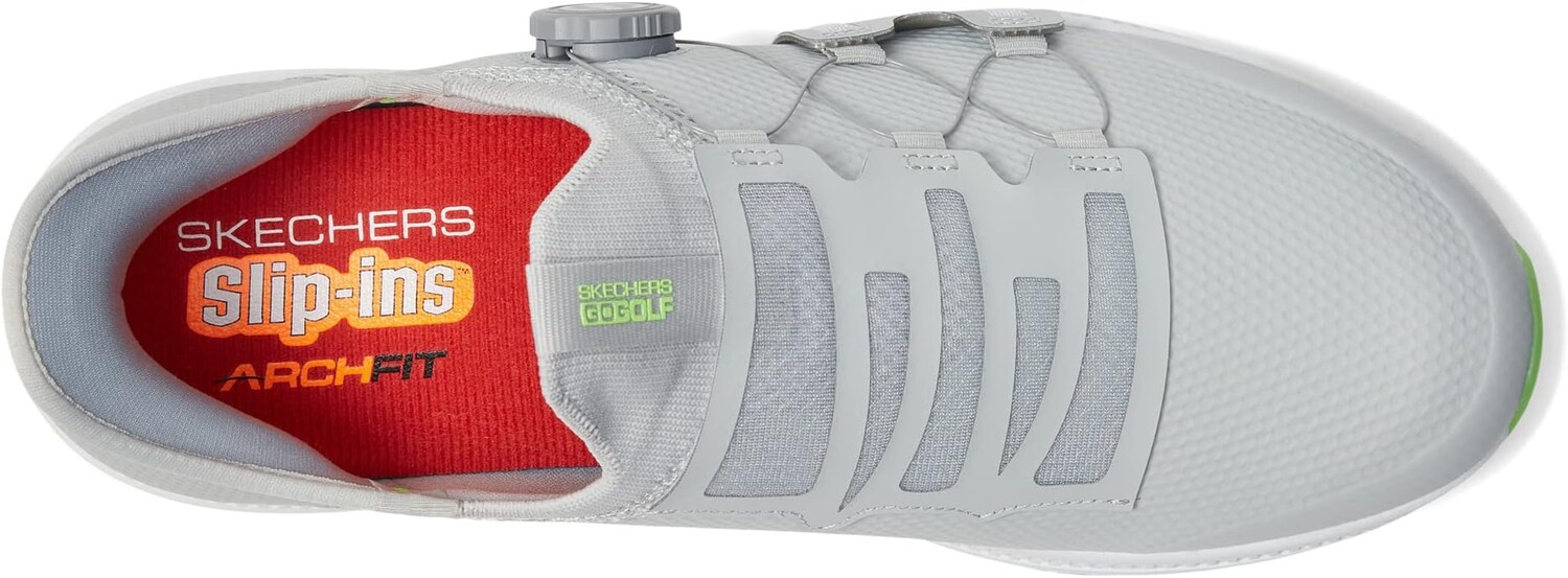 Кроссовки Go Golf Elite 5 Hands Free Slip-Ins Skechers, цвет Gray/Lime — фото 2