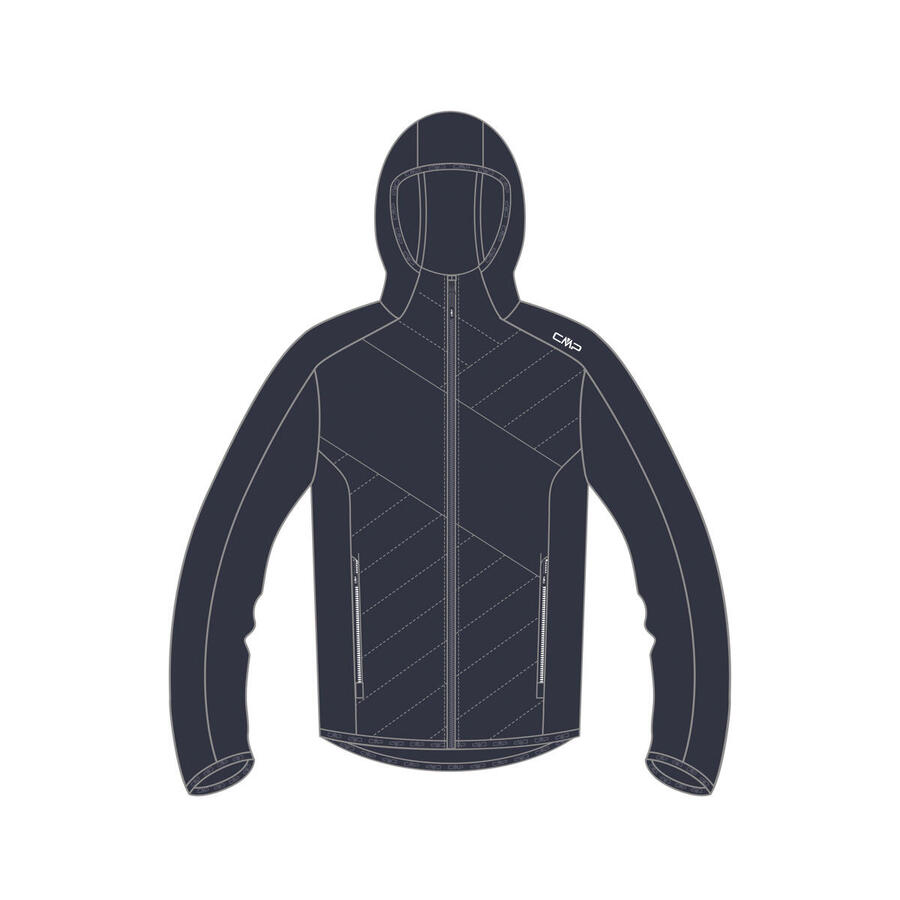 

Мужская куртка с капюшоном CMP, гибридная куртка с фиксированным капюшоном, 34E7617