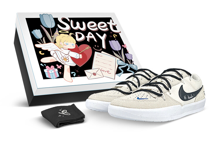 

Кроссовки Nike SB Force 58 Skateboard Shoes Unisex Low-Top Black White